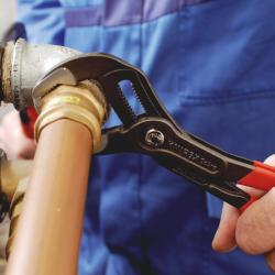 Knipex Cobra High-Tech Water Pump Pliers Plastic Coated Grey Atramentized 250mm 87 01 250