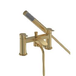 Bristan Appeal Bath Shower Mixer Brushed Brass with Clicker Waste APL BSM BB