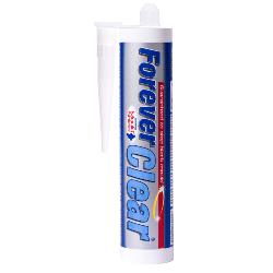 Everbuild Forever Clear Anti-mould Silicone Sealant Clear 295ml