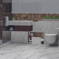 FlowPro Slim Macerator for WC & Bathroom FP400S