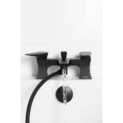 Bristan Hourglass Bath Shower Mixer Tap Black HOU BSM BLK