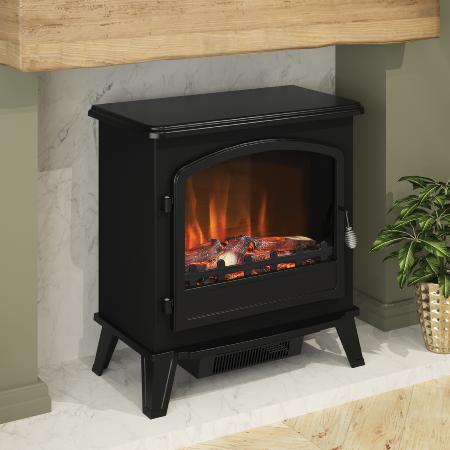 Bemodern Trowpoint Grande Matt Black Freestanding Electric Stove 073628