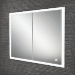 HIB Vanquish 80 Recessed LED Aluminium Mirror Cabinet 47800