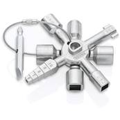 Knipex TwinKey Control Cabinet Key for all Standard Cabinets and Shut-off Systems 92mm 00 11 01