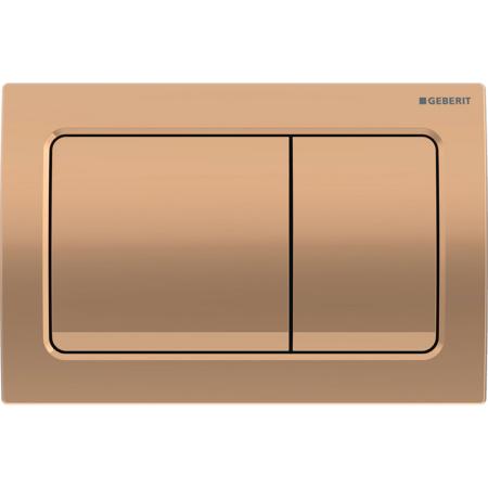 Geberit Alpha01 Square Dual Flush Plate - Red Gold 115.055.QA.1