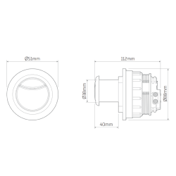 Thomas Dudley 51mm Round Dio Dualflush Button Chrome 327733