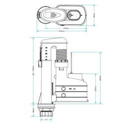 Viva Skylo Height Adjustable 7-9" 3 Part Height Adjustable Syphon Dual Flush AS01/3P