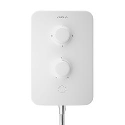 Aqualisa E2 APL Electric Shower with 3 Mode Handset 9.5kW Multifit in White E2W95