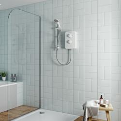 Gainsborough Slim Mono Electric Shower White 8.5kw GSM85