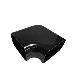 Diversitech Black 140mm External ASHP Trunking 90 Degree Flat Bend 90mm x 140mm TR-FB-140-B