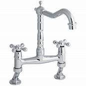 Highlife Balmoral Bridge Traditional Sink Mixer Chrome 16635