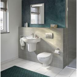 Geberit 1120mm Duofix Frame Delta Concealed Cistern and Delta20 Flush Plate 458.118.21.2