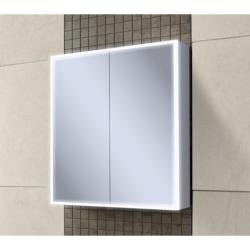 HIB Qubic 60 LED Aluminium Mirror Cabinet 46500