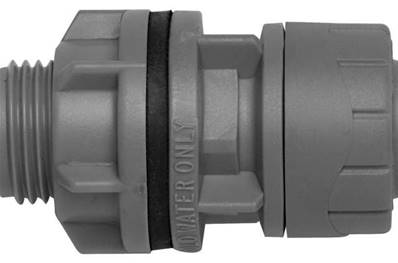 Polypipe PolyPlumb Tank Connector 15mm x 1/2” (Cold Water Only) PB3815