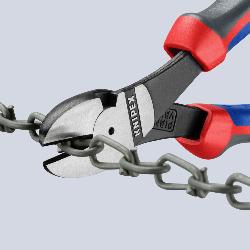 Knipex High Leverage Diagonal Cutter with Comfort Handles Black Atramentized 180mm 74 02 180