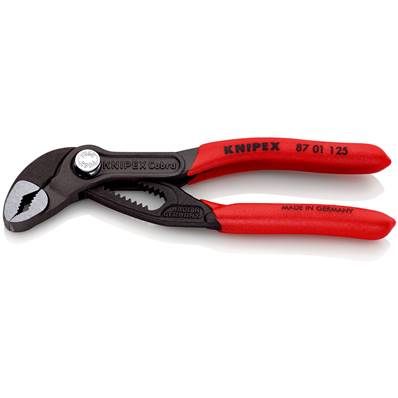 An image of Knipex Cobra High-tech Water Pump Pliers Plastic Coated Grey Atramentized 125mm ...