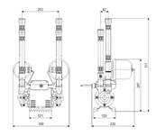 Grundfos Amazon STN-2.0 Bar Universal Head Twin Impellar Shower Pump 96787505