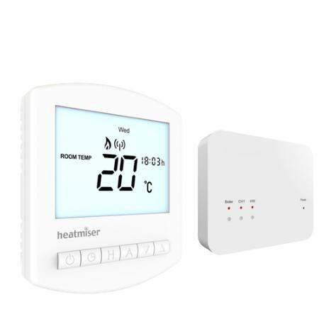 Heatmiser Slimeline-RF V2 Multi Mode Wireless Programmable Room Thermostat Kit