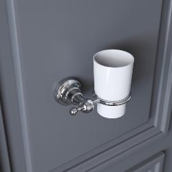 Bristan 1901 Tumbler and Holder Brass Chrome Plated N2 HOLD C