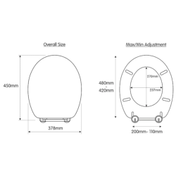 Croydex Ontario Flexi-Fix™ Toilet Seat - Wood, Teak Effect WL602086H