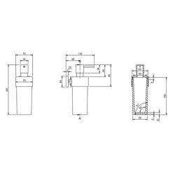 Villeroy & Boch Elements Striking Soap Dispenser Chrome TVA15200700061