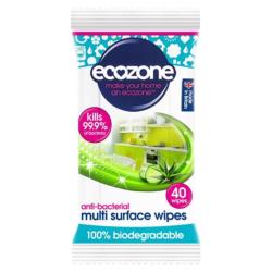 Ecozone Anti Bacterial Multi Surface Wipes (40 Pack)