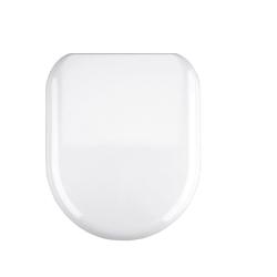 Thomas Dudley 323925 Esme Soft Close White Toilet Seat - Thermoset, Quick Release Mechanism