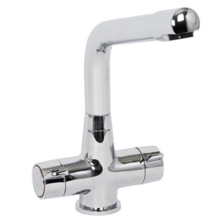 Highlife Tweed Twin Lever Sink Mixer Chrome 13731