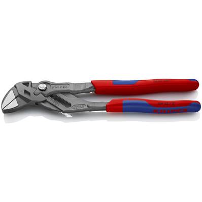 An image of Knipex Pliers Wrench Multi-component Handles Grey Atramentized 250mm 86 02 250