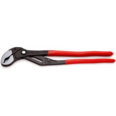An image of Knipex Cobra Xxl Pipe Wrench and Water Pump Pliers Plastic Coated Grey Atramenti...