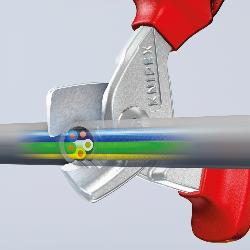 Knipex StepCut Cable Shears Insulated VDE Chrome-plated Multi-component Grips 160mm 95 16 160