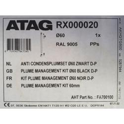 ATAG Plume Management Kit BLACK 60mm FA700100