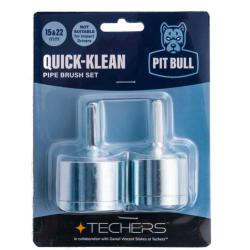 Pit Bull Quick Klean Pipe Brush Set 15 & 22mm PBQK