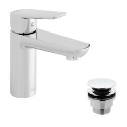 Vado Photon Mono Basin Mixer+ Universal Waste with Ecoturn Technology PHO-100FW/CC-CP