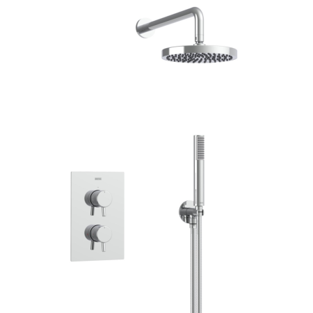 Bristan Prism Shower Pack with Fixed Head and Wall Outlet Handset PRISM SHWR PK4