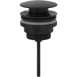 Villeroy & Boch Universal Push Button Basin Waste Matt Black TVP000003020K5