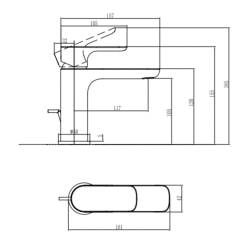 Villeroy & Boch O.novo Single Lever Basin Mixer Chrome TVW10410311061