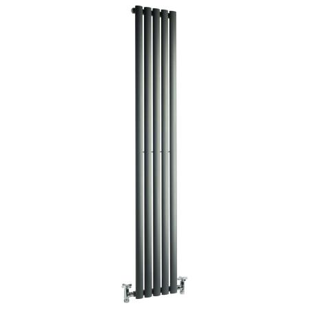 DQ Heating Cove Single Vertical Radiator 1500 x 413 in Anthracite