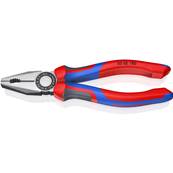 Knipex Combination Pliers with Comfort Handles Black Atramentized 180mm 03 02 180