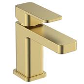 Highlife Fife Brushed Brass Basin Mixer And Push Waste 12513R