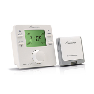 Worcester Bosch Greenstar Comfort II RF Wireless Programmable Room Thermostat & Receiver 7738112324