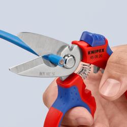 Knipex SB Angled Electricians Scissors / Shears Multi-component Grips 160mm 95 05 20