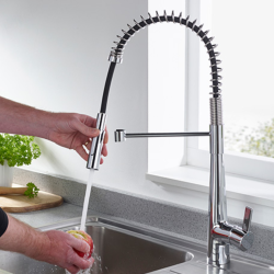 Bristan Axia Professional Sink Mixer with pull-down Hose AX PROSNK C