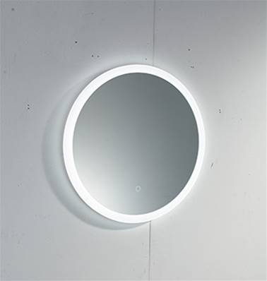 Plumb2u Guadiana 600mm Round Illuminated LED Mirror - Clear Glass BUW60