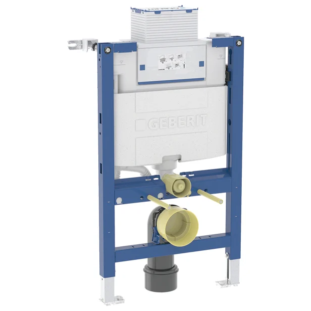 An image of Geberit Duofix 82 cm frame with Omega concealed cistern 12 cm for wall-hung Wc 1...