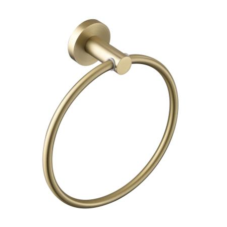 Bristan Round Towel Ring Brushed Brass RD RING BB