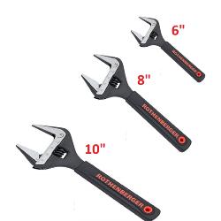 Rothenberger Wide Jaw Wrench Set - 6" (34mm), 8" (38mm) & 10" (50mm)