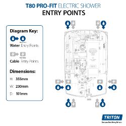 Triton T80 Profit Electric Shower 8.5kW SP8008PF