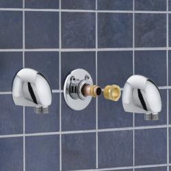 Bristan Fast Fix Wall Outlet Chrome Plated WO1 C