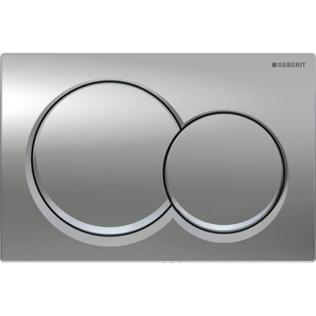 Geberit Alpha01 Round Dual Flush Plate - Chrome 115.035.21.1